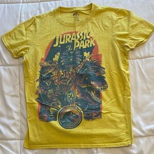 Yellow Jurassic Park Graphic T-Shirt